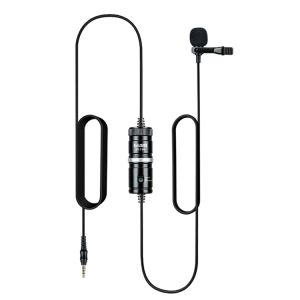 Mikrofone Clipon Revers Mini Lavalier -Mikrofon -Mikrofon 3,5 mm für Mobiltelefon -PC -Aufnahmekamera YouTube Video Mikrofon 6 Meter Kabel