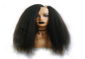 Kinky Straight U Part Wig For Black Woman Human Hair Wigs Brazilian Remy Hair 150 Density Italian Yaki Medium4167239