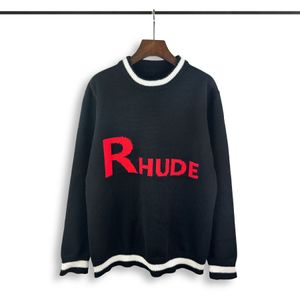 Menses suéteres retro clássicos da moda Cardigan Sweatshirts Men suéter letra bordado no pescoço redondo jumpera37