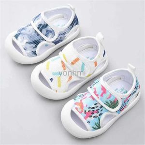 Slipper Summer Toddler Sandals Baby Girl Shoes Solid Color Net Cloth Breathable Boys Sneakers Kids Prewalker Infant Sport Girls Sandals 240408