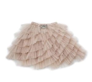 Dziewczęta koronkowe tiulowe tutu spódnice moda dzieci cekiny haftowane elastyczna spódnica księżniczka A91276844616