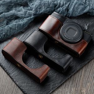 аксессуары Ricoh GR II Case Подлинный кожаный пакет с камерой половина Boay для Ricoh GR II GRII GRIII GRIIIX GR2 GR3 GR3X Open Battery Model