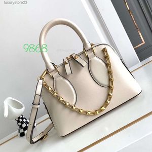 Valenteno 2024 New Chain Little Womens VBuckle Shoulder Vlogo Bag Lady Miniloco Cowhide Handheld Classic Bags Leather