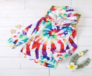 maternity clothes Children039s wear fashion tiedye stereoscopic bright color hoodie autumnwinter hoodie7018689