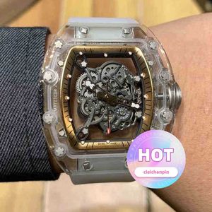 watch fashion Men and women watches Mechanical cool Wrist watches TV Factory designer Mens Business Leisure Crystal Case Tape Trend Swiss Movement V New Luxury