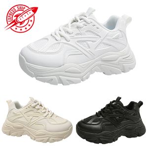 Men women running shoes comfort flat solid lace-up White Black Khaki mens trainers outdoor sneakers size 36-44