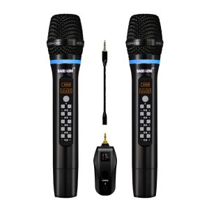 Microphones D900+513 Cordless Recharging Studio Microphone UHF Wireless Microphone Karaoke Professional Bt Portable Wireless Microphone