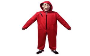 New La Casa De Papel Jumpsuits Salvador Dali Cosplay Costume Salvador Dali Cosplay Movie Costume Mask Halloween Clothing S3XL8273587