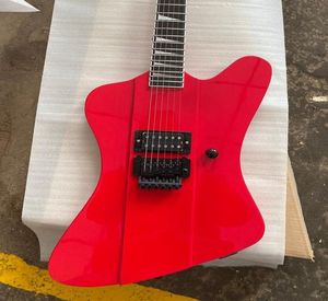 Promotion Jack Son Robbin Crosby Fire Thunderbird Red Cream Black Electic Guitar Floyd Rose Tremolo Bridge Black Hardware Shark8256286