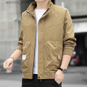 야외 재킷 후드 2024 스프링 뉴 머즈 재킷 한국 에디션 트렌디 하이킹 단색 최고 야외 레저 캠핑 코트 남성 거리 의류 L48