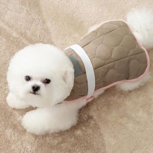 犬のアパレルペットベスト冬の秋の暖かいジャケットスモールファッションデスジンガーコットンパッド服猫セーターチワワプードルヨークシャー