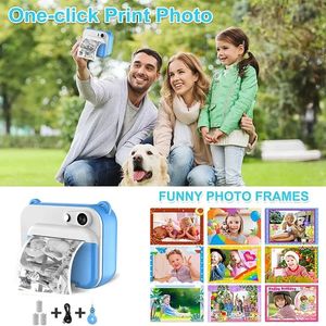 Timely Film Thermal Printing Childrens Camera Digital Camera Pography Video 1080p Childrens Gift Cultivate Be Fond 240327