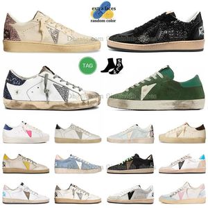 berömda casual skor gyllene sneakers go designer skor stjärna sneaker boll lyxiga smutsiga vita gör gamla smutsiga utomhusskor storlek 35-46 Italien varumärke plattform loafers