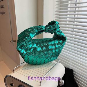 Luxury woven tote bags of Botegss Ventss Jodie for sale online store Fashion summer new knitting cloud bag small design dumpling handbag Have With Real Logo