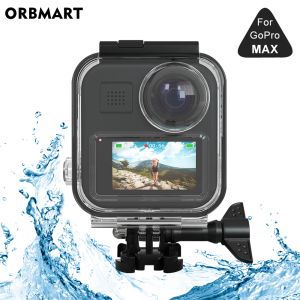 Tillbehör Pekskärm Vattentät bostadsfodral för GoPro Max 360 Dykningsskydd Undervattensdykning för Go Pro Max Camera -tillbehör