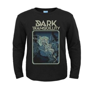 MEN039S Tshirts Tasarımlar Koyu Tranquility Rock Moda Markası Erkekler Kadın Tam Uzun Kollu Gömlek Ağır Siyah Metal Punk Gotik S8820150