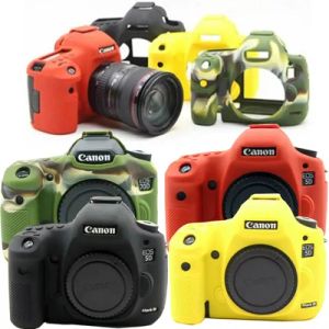 Torbalar Yüksek kaliteli yumuşak silikon kauçuk 5d2 kamera koruyucu gövde kasası Canon için Canon 5D Mark II DSLR Kamera Çanta Koruyucu Kapak