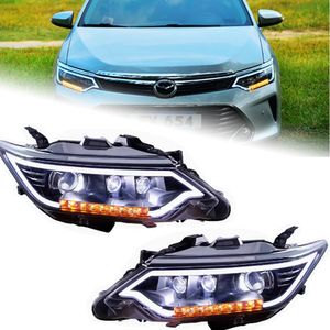 Lâmpada da cabeça de estilo de carro para o farol de Toyota Camry LED 20 15-20 17 17 Faróis Lâmpada de sinal de luz do carro