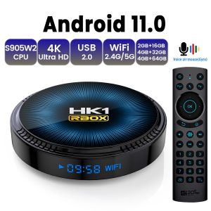 ボックスアンドロイド11テレビボックス4K 3Dデュアルwifi bt4.1 amlogic s905w2 32g 64g av1高品質非常に速いボックス