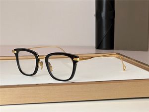 Ny modedesign Square Optical Glasses Stateside Acetate Frame K Gold Temples High End Transparent glasögon