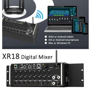 Radio Bivoltage Air1: 1 XR18 Digital Mixer Sound Table USB Stereo Recorder Professional Sound Mixer Digital Mixing Console DJ Studio