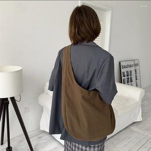 Akşam Çantalar Tuval Crossbody Çanta Eğik Çapraz Tek Backpack Büyük Kapasiteli Omuz Retro Hobos Kadınlar için