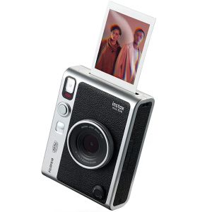 Kamera yepyeni fujifilm instax mini evo anında film retro kamera siyah çıplak metal