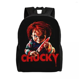 Backpack Chucky Killer Horror Halloween Travel Men Women School Laptop Bookbag Play Filme Filme Student Daypack Bags