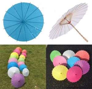 60cm Chinese Japanesepaper Parasol Paper Umbrella For Wedding Bridesmaids Party Favors Summer Sun Shade Kid Size7352468