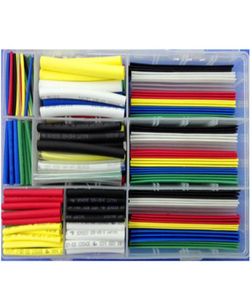 385 Pcs Heat Shrink Tube Tubing Storage Box 21 Shrink Ratio 600V Voltage Rating UL RoHS Standard for Protection Insulation1323272