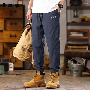 Herrenhosen Unvanque koreanische Street Street Fashion Youth Casual 2024 Sommer Schlanker vielseitiger, weicher Haremhose Jogging Sweatpant Mann