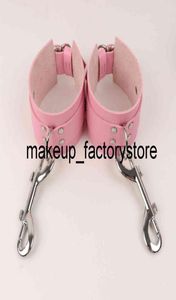 Massage BDSM Restraints Adult Erotic Leather Pink Handcuffs Bondage Fetish Fantasy Sex Toys For Women Couples Games Flirting Store3085925