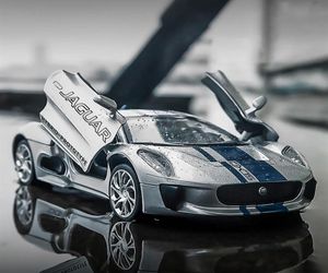 132 Jaguar CX75 Sportsbil Modell Toy Simulation Dra tillbaka Alloy Die Cast Toys Vehicle for Boys Girls249M2088486