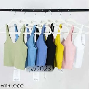 Ioga alinhamento alinhado de feminino esporte clássico clássico popular Fiess Butter Butter Gym Crop Yoga Vest Beauty Back Shopfrof com removível bloco de peito atacado