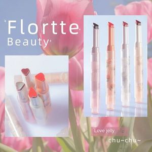 FLORTTE First Kiss Love Lipstick Pencil Lip Balm Mirror Shine Lip Glaze Lip Stick Korean Makeup Lipgloss 240320