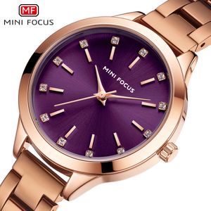 Light Luxury Diamond Set Womens Watch Simple Steel Strap Waterproof Watch for Women