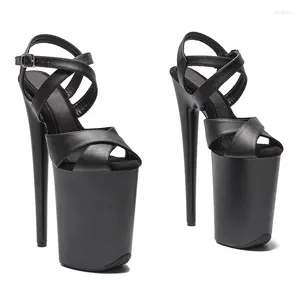Dance Shoes Model visar Wome Fashion 23cm/9inches PU Upper Platform Sexig High Heels Sandal Pole 051