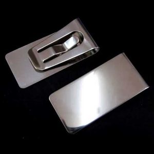 Money Clips New Solid Slim Money Unisex Clip Clamp Card Stainless Steel Credit Business Card Holder Stainless Steel Storage Clip 49 240408