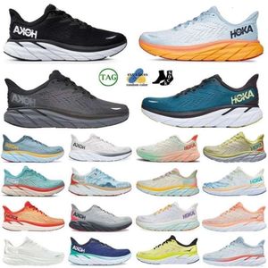 One Hokka Bondi 8 scarpe da corsa Piattaforma da donna Clifton 9 Men Blakc White Harbor Mens Women Trainer Runnners 36-48