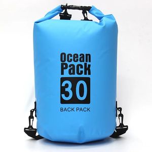 new 2024 PVC Waterproof Dry Bag 5L 10L 20L 30L Outdoor Diving Foldable Storage Man Women Beach Swimming Bag Rafting River Ocean Backpack