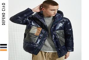 패션 브랜드 Mens Parkas Luxury Designer Down Jacking 패치 워크 겨울 남성 다운 쿨 코트 따뜻한 탑 의류 전체 6850805