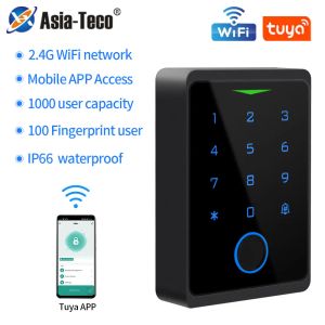 Tuş takımları IP66 Su geçirmez ekonomik 2.4g wifi tuğa arkadan aydınlatmalı dokunmatik rfid tuş takımı 125khz EM Kart okuyucusu WIEGAND 26/34 Bit