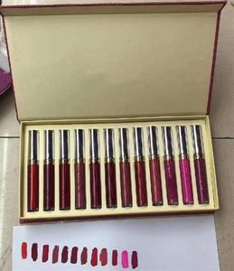 Matte Matte Lip Gloss 12 Kolor marka Make Up Lip Stick 12pcs Zestaw świątecznych prezentów294Z1920604