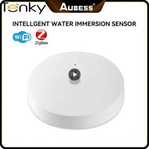 Detektor Tuya Smart Home Flood Sensor Remote Monitoring Water Leak Detector Home Security Water Tank Full Linkage Alarm Smart Life
