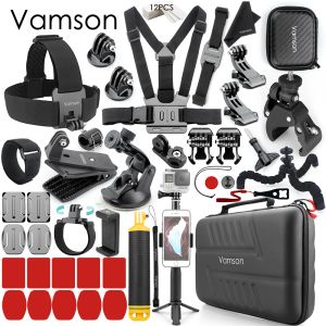 Chargers Vamson Akcesoria do GoPro Hero11 10 9 8 7 6 Pasek do klatki piersiowej Motocyklowy Kolekcja Kolekcji dla DJI Action 3i dla Insta 360 x3 x2