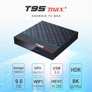 Box T95 Max Plus TV -Box Android 9.0 Amlogic S905X3 4 GB 32 GB 4 GB 64 GB WiFI USB3.0 1080p H.265 4K 60FPS 2G16G Media Player