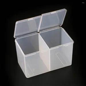 Storage Boxes 3Pcs Box Remover Nail Polish Cotton Makeup Wipes Pad Accessories Grids