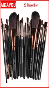 Makeup brush set eyeshadow 21pcs professional Foundation Brush Flat Cream Makeup Brushes Professional Cosmetic Makeup Bea4859360166