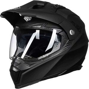 ILM Off Road Motorrad Dual Sport Helm Full Face Sun Visor Dirt Bike ATV Motocross Casco DOT Zertifiziertes Modell 606V