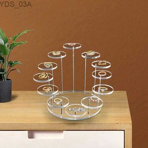 Outra decoração da casa Multi camadas acrílico rack cupcake circular bolo de jóias anel de jóias decorativo #w0 yq240408